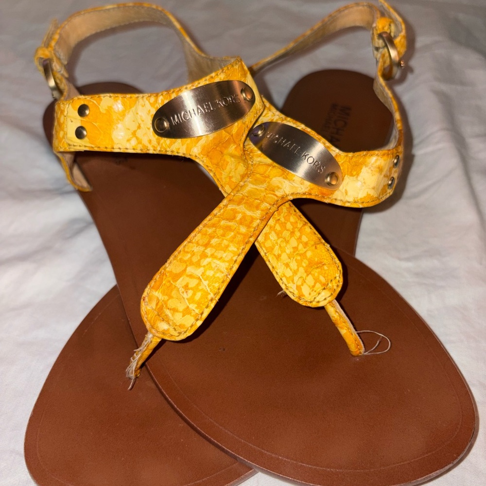 Michael Kors Snake Skin Sandals